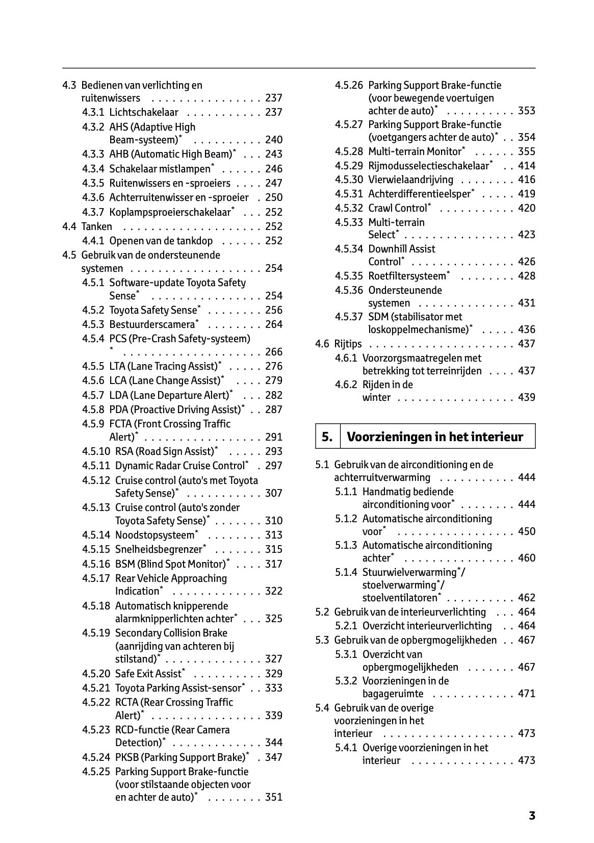 2024-2025 Toyota Land Cruiser 250 Owner's Manual | Dutch