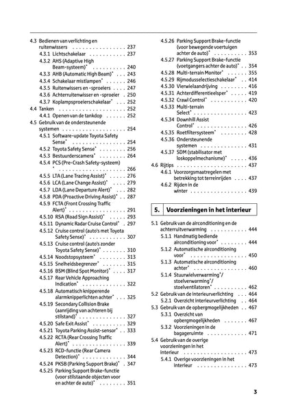 2024-2025 Toyota Land Cruiser 250 Owner's Manual | Dutch