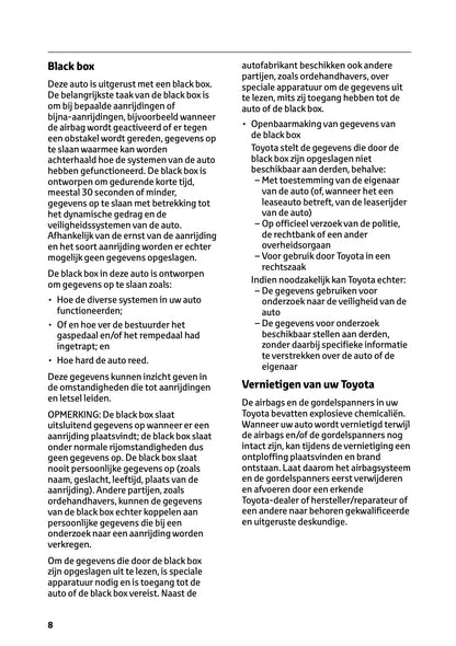 2024-2025 Toyota Land Cruiser 250 Owner's Manual | Dutch