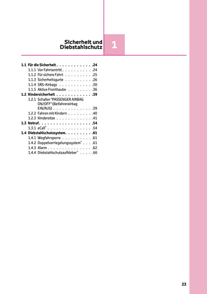 2025-2026 Toyota Mirai Owner's Manual | German