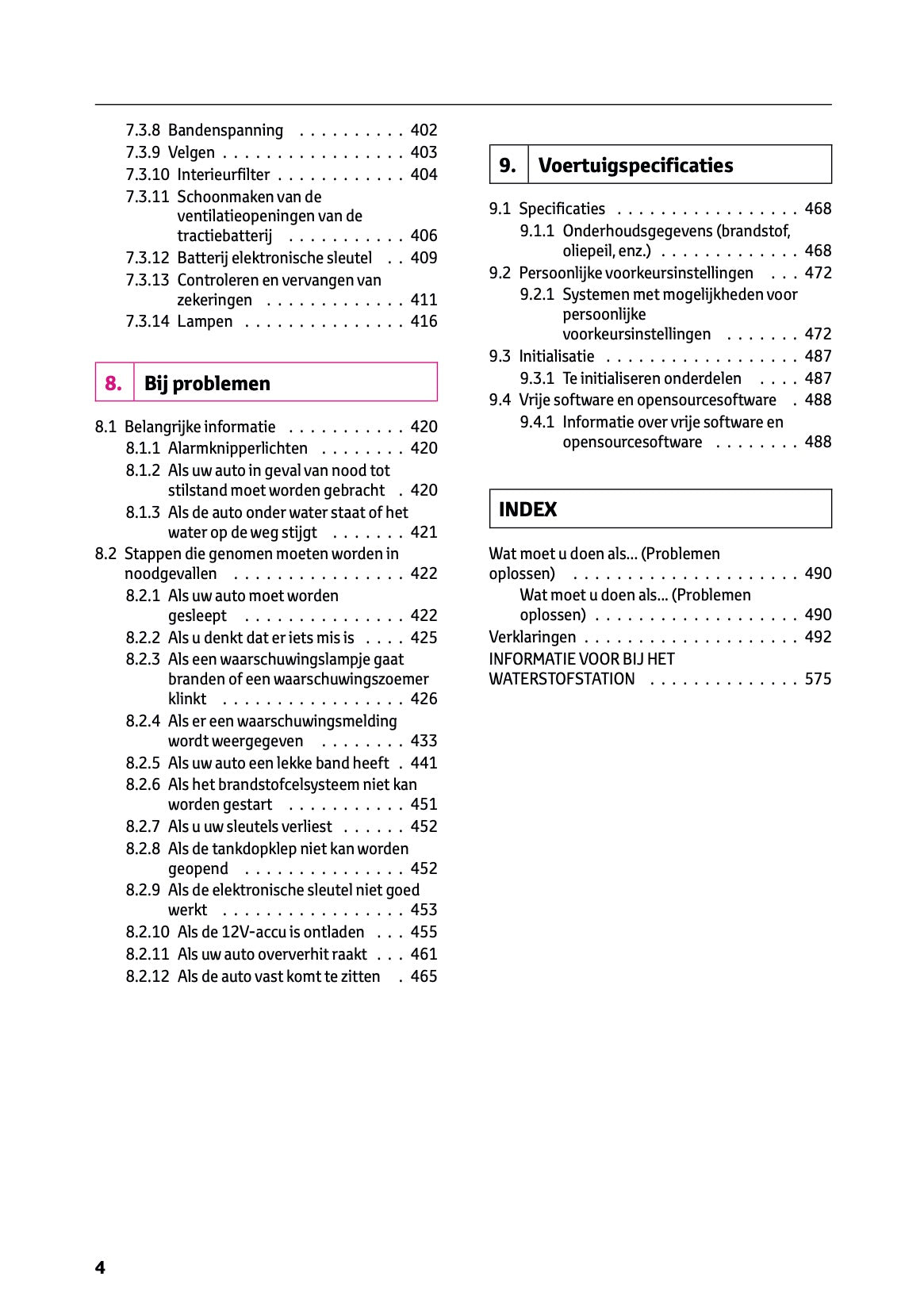 2025-2026 Toyota Mirai Gebruikershandleiding | Nederlands