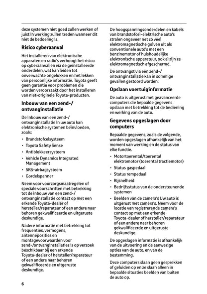2025-2026 Toyota Mirai Gebruikershandleiding | Nederlands