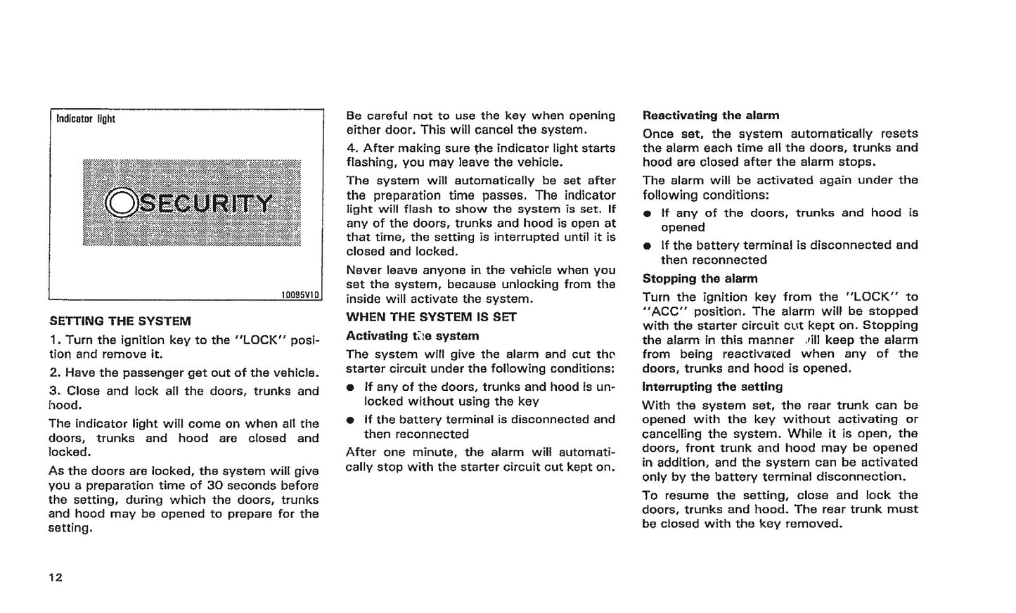 1993 Toyota MR2 Owner's Manual | English