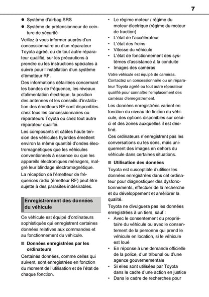 2023 Toyota Prius PHEV Owner's Manual | French