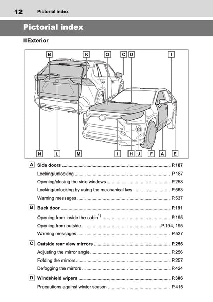 2019-2020 Toyota RAV4 Hybrid Owner's Manual | English