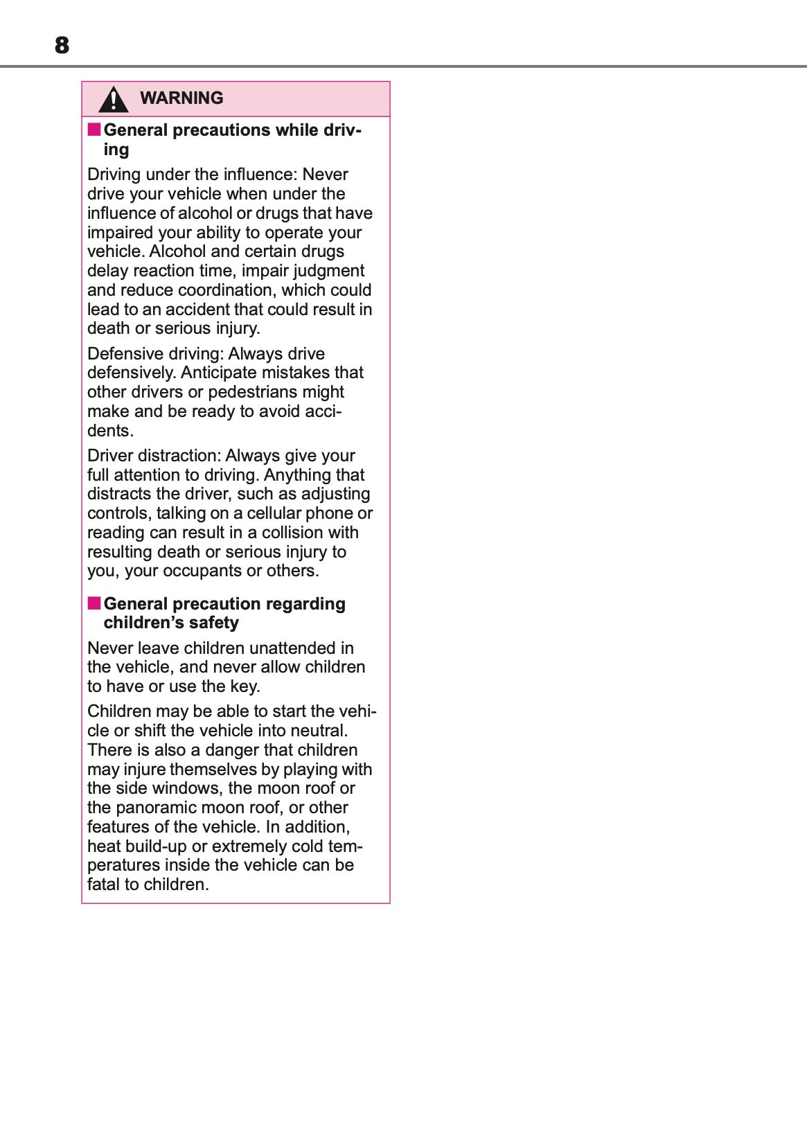 2019-2020 Toyota RAV4 Hybrid Owner's Manual | English