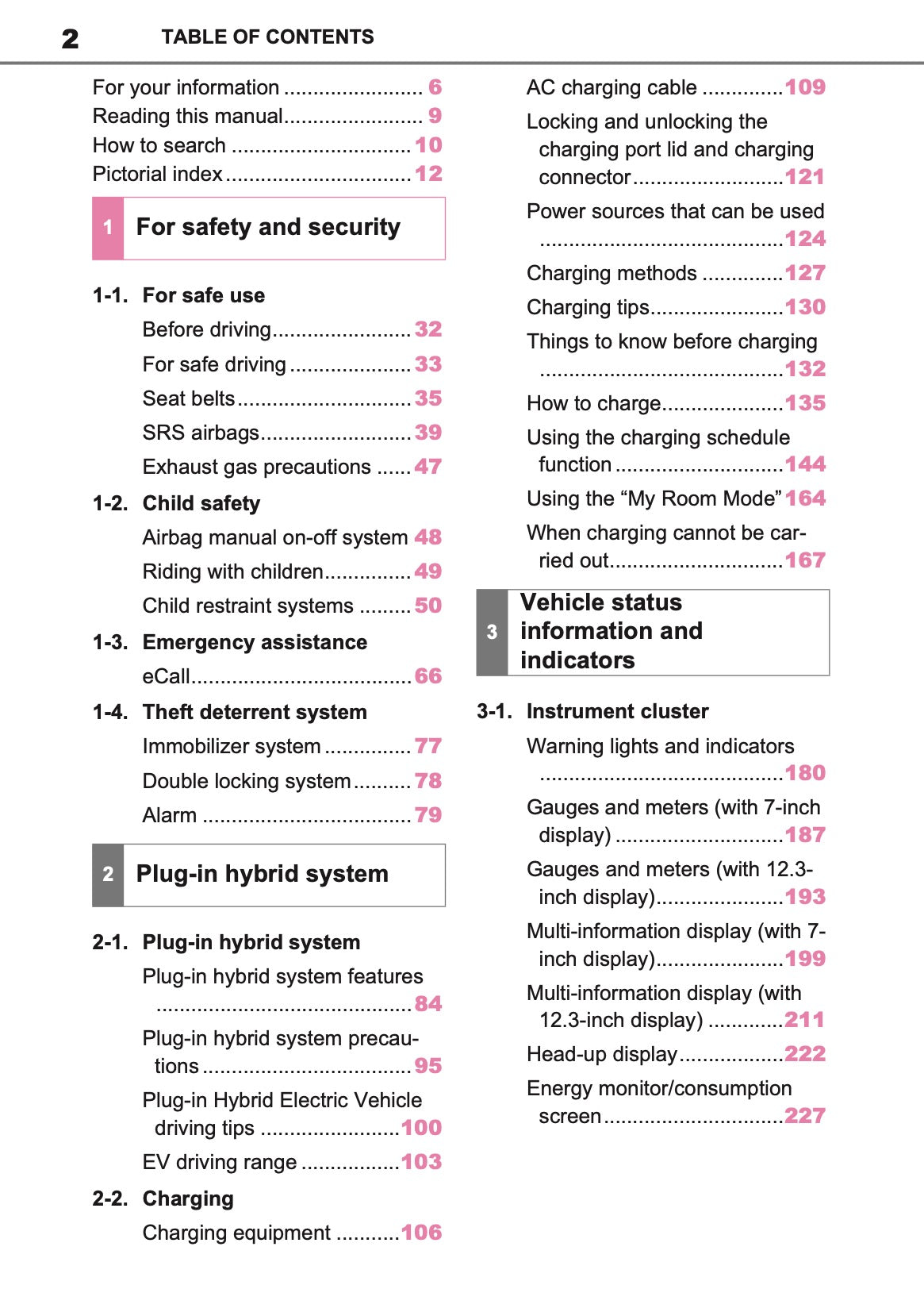 2023-2024 Toyota RAV4 Plug-in-Hybrid Owner's Manual | English