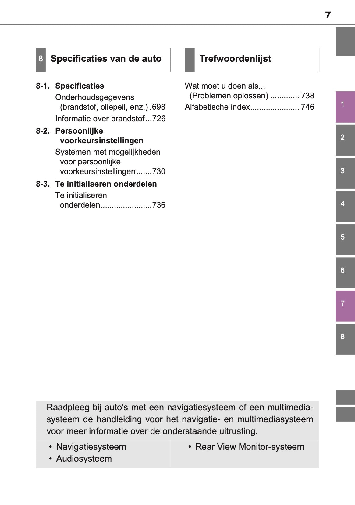 2014-2015 Toyota RAV4 Owner's Manual | Dutch