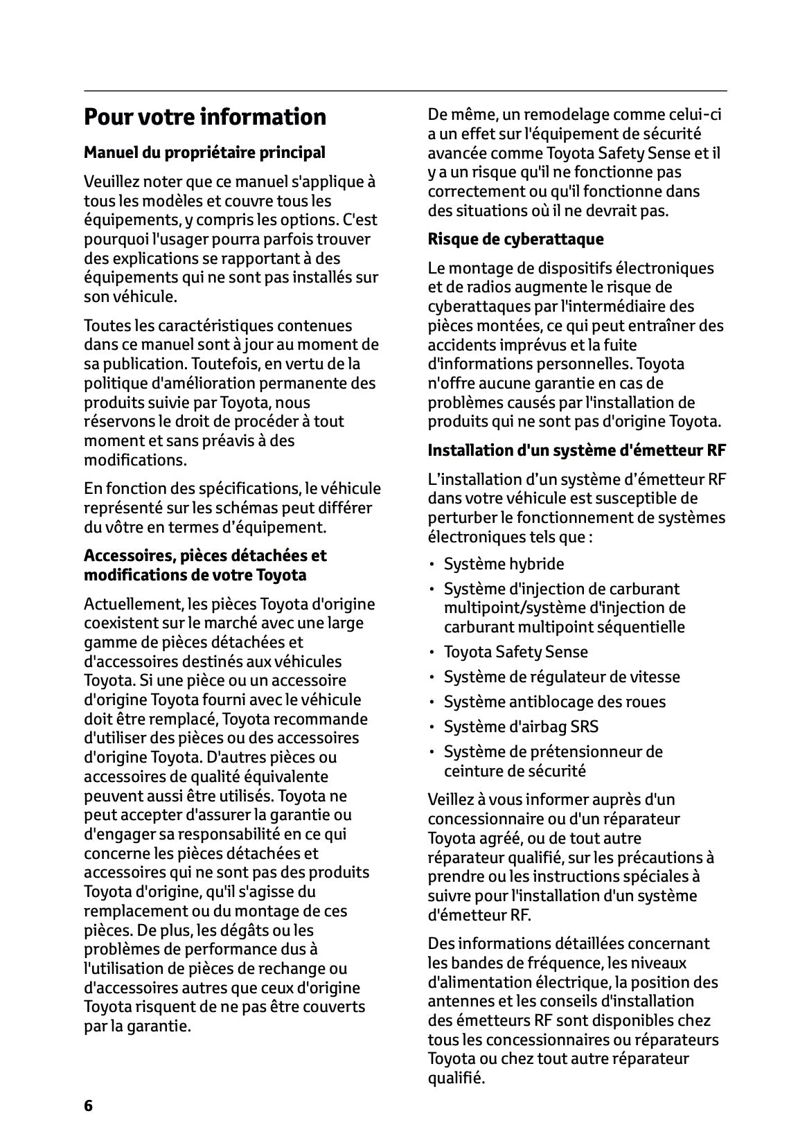 2026 Toyota RAV4 Plug-in-Hybrid Owner's Manual | French