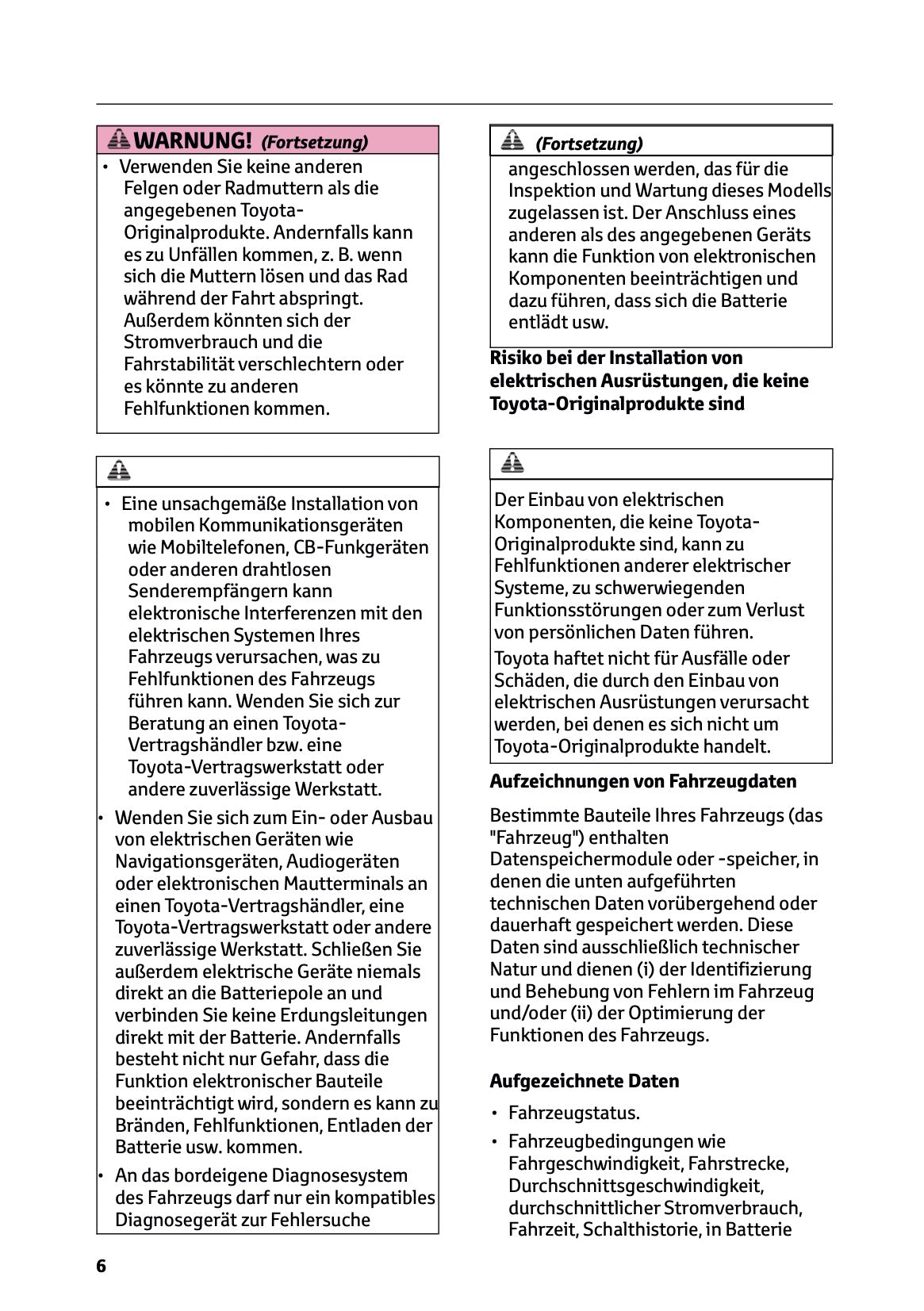 2025-2026 Toyota Urban Cruiser Bedienungsanleitung | Deutsch