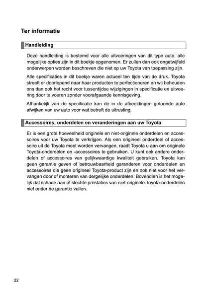 2013 Toyota Verso Gebruikershandleiding | Nederlands