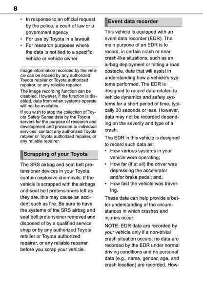 2025 Toyota Yaris Cross Hybrid Owner's Manual | English