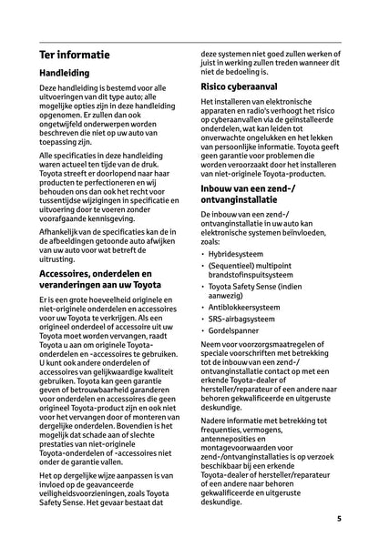 2025 Toyota Yaris Cross Hybrid Gebruikershandleiding | Nederlands