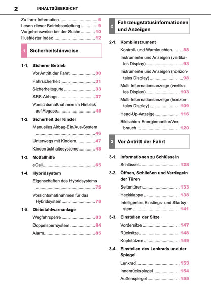 2023-2024 Toyota Yaris Hybrid Bedienungsanleitung | Deutsch