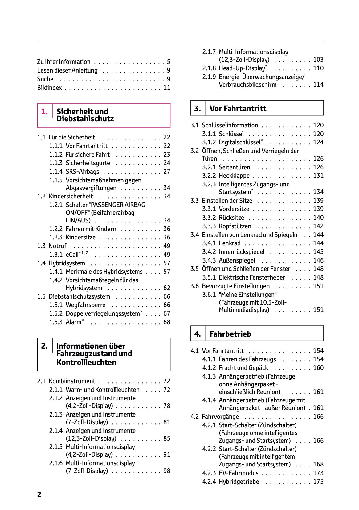2025 Toyota Yaris Hybrid Owner's Manual | German