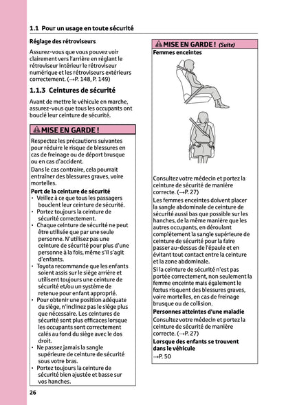 2025 Toyota Yaris Hybrid Owner's Manual | French