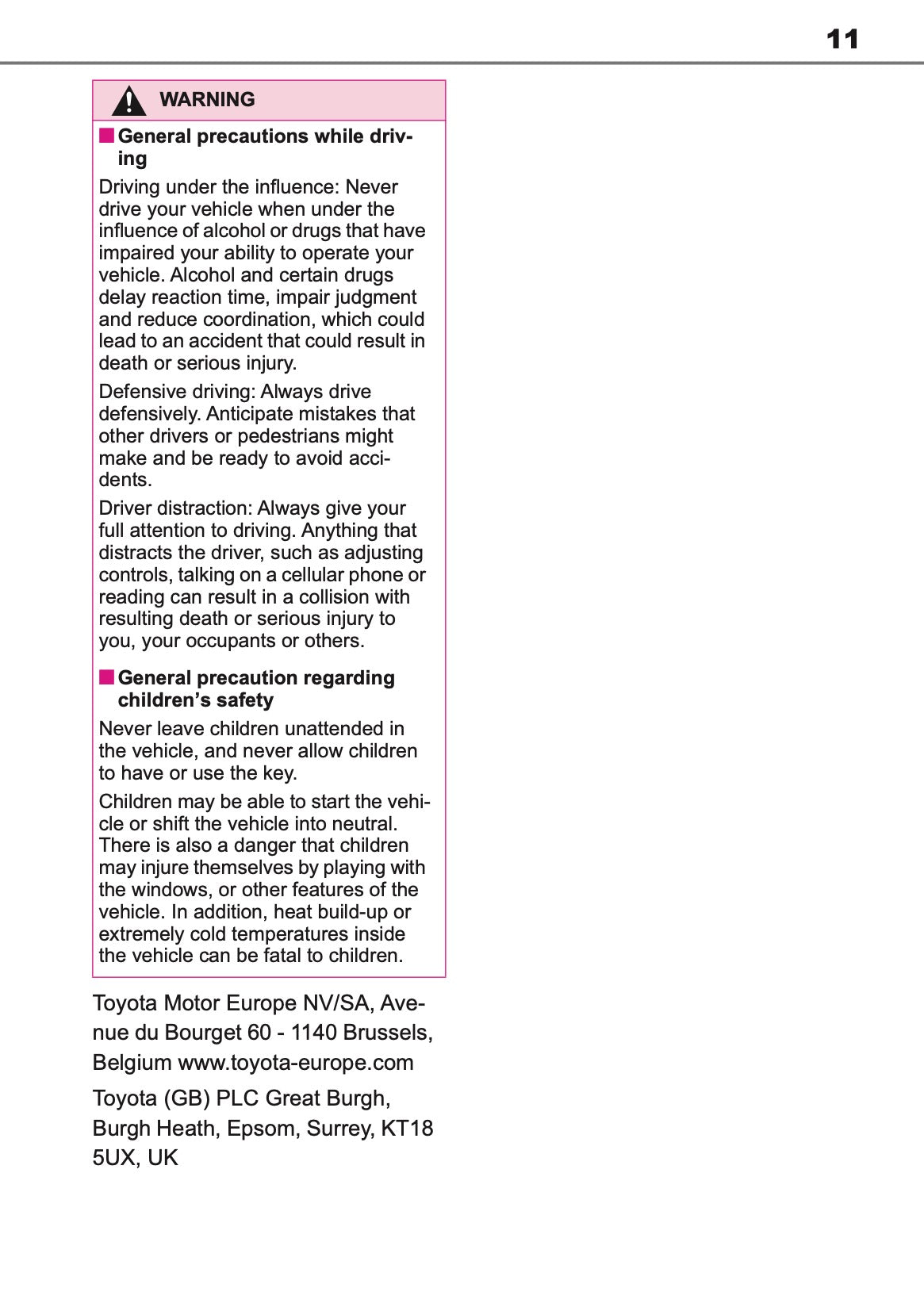 2025 Toyota Yaris Hybrid Owner's Manual | English