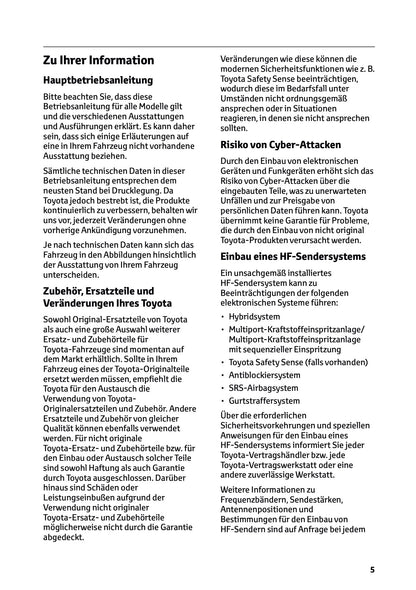 2024 Toyota Yaris Cross Hybrid Owner's Manual | German