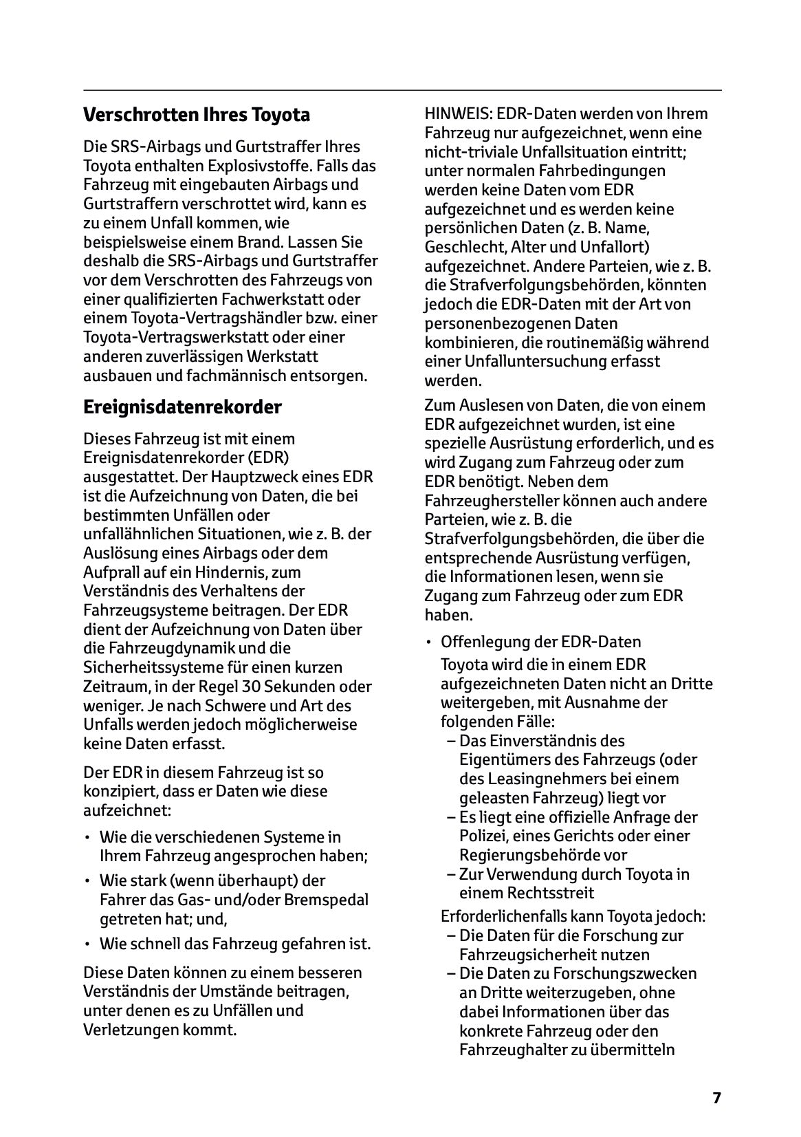 2024 Toyota Yaris Cross Hybrid Owner's Manual | German