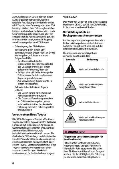 2026 Toyota Yaris Hybrid Bedienungsanleitung | Deutsch
