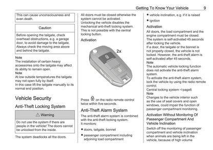 2025 Vauxhall Frontera Owner's Manual | English