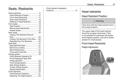 2025-2026 Vauxhall Frontera Owner's Manual | English