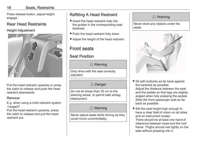2025-2026 Vauxhall Frontera Owner's Manual | English