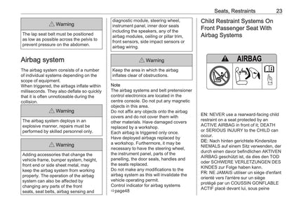 2025-2026 Vauxhall Frontera Owner's Manual | English