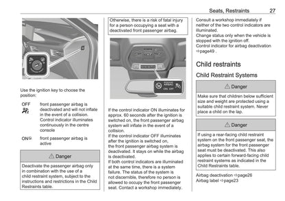 2025-2026 Vauxhall Frontera Owner's Manual | English