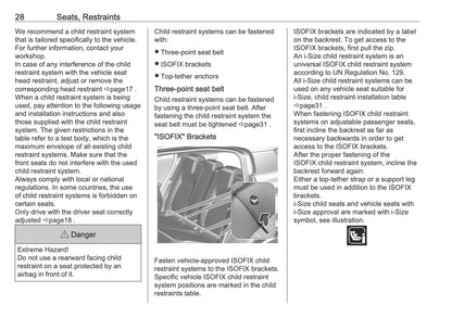 2025-2026 Vauxhall Frontera Owner's Manual | English