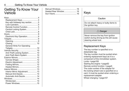 2025-2026 Vauxhall Frontera Owner's Manual | English