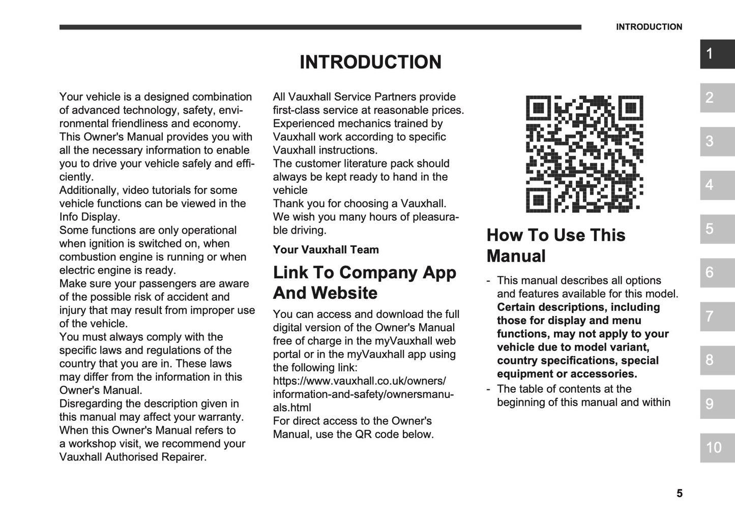 2026 Vauxhall Frontera Owner's Manual | English