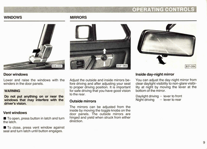 1986 Volkswagen Cabriolet Owner's Manual | English