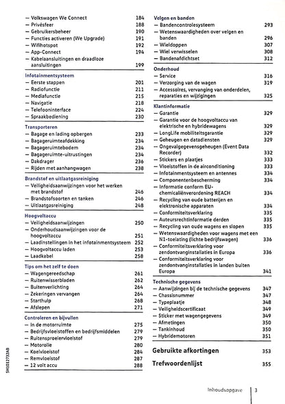 2020 Volkswagen Golf eHybrid / Golf GTE Gebruikershandleiding | Nederlands