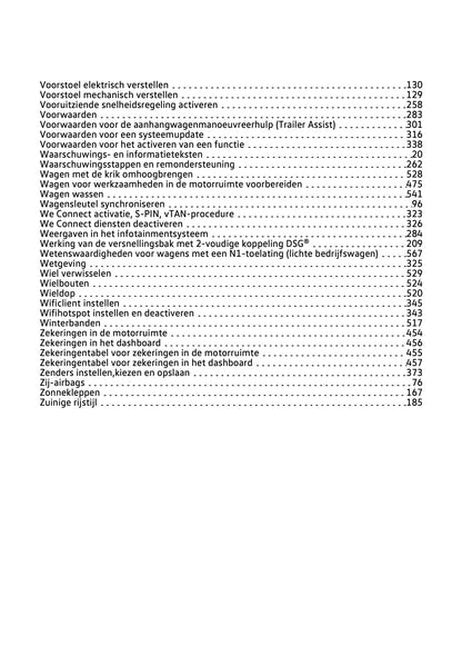 2020-2021 Volkswagen Tiguan Owner's Manual | Dutch