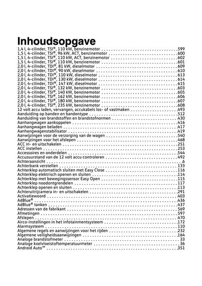2020-2021 Volkswagen Tiguan Owner's Manual | Dutch