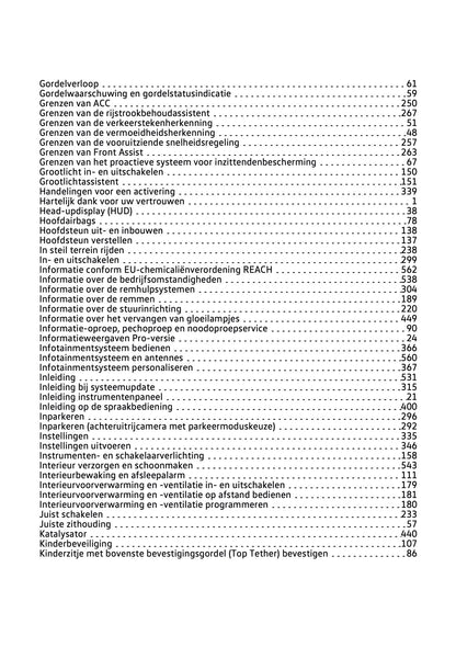 2020-2021 Volkswagen Tiguan Owner's Manual | Dutch