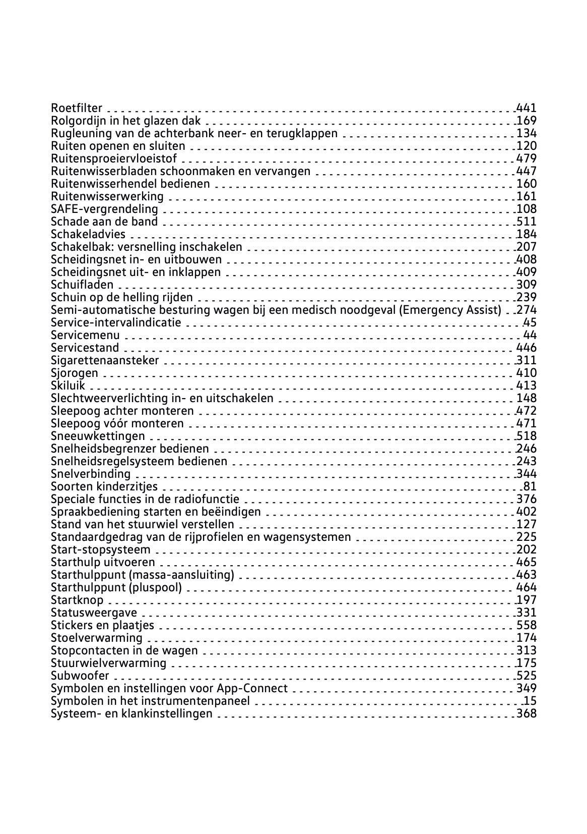 2020-2021 Volkswagen Tiguan Owner's Manual | Dutch