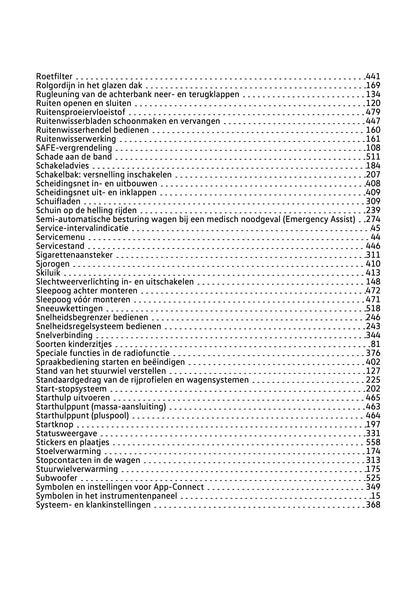 2020-2021 Volkswagen Tiguan Owner's Manual | Dutch
