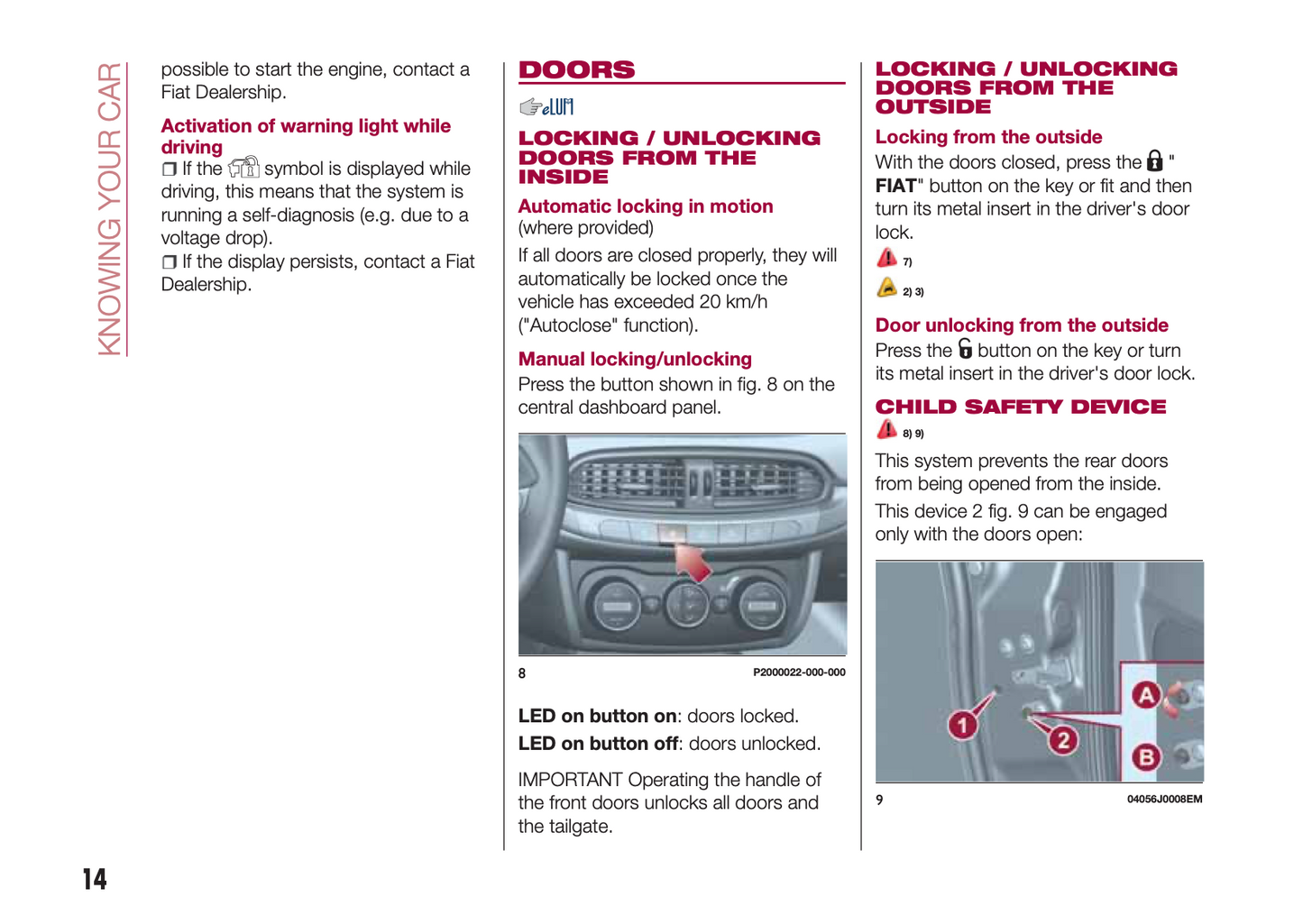 2016-2017 Fiat Tipo 5 Doors Gebruikershandleiding | Engels