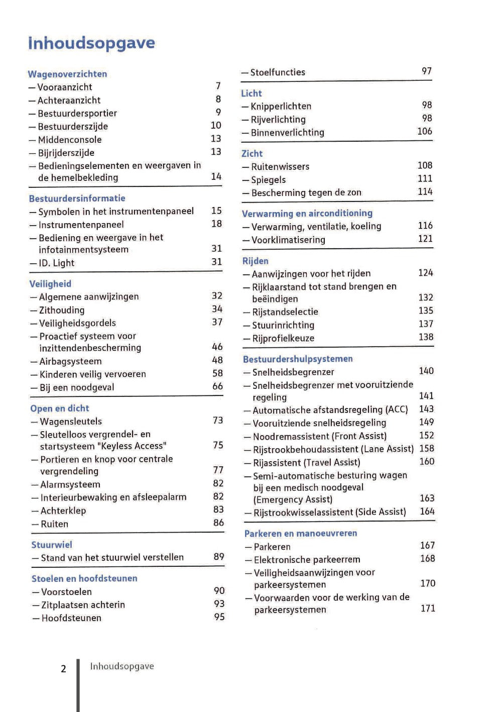 2020-2023 Volkswagen ID.3 Gebruikershandleiding | Nederlands