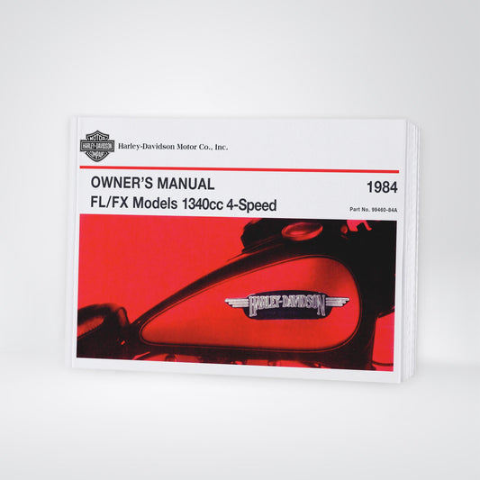 1984 Harley-Davidson FL/FX Owner's Manual | English