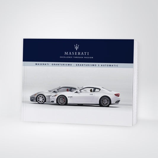 2012 Maserati Granturismo/Granturismo S/Granturismo S Automatic Gebruikershandleiding | Engels