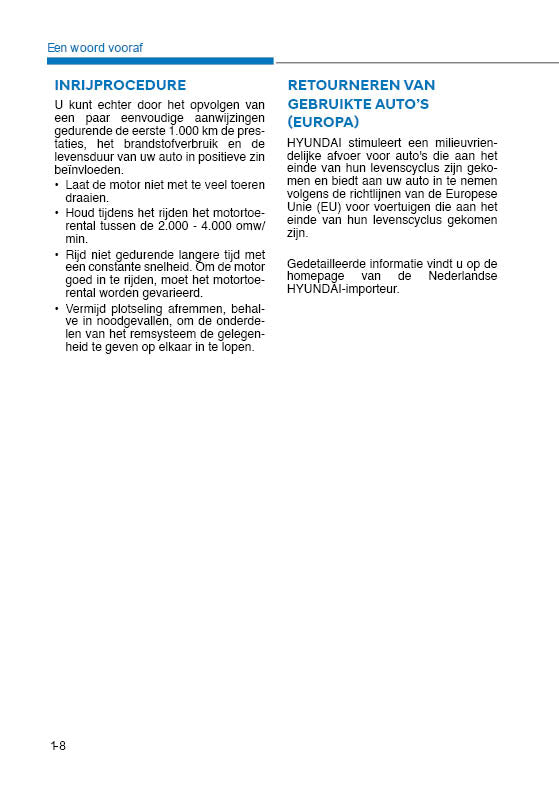 2020 Hyundai i10 Owner's Manual | Dutch