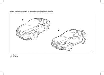 2019 Subaru Outback/Legacy Gebruikershandleiding | Nederlands