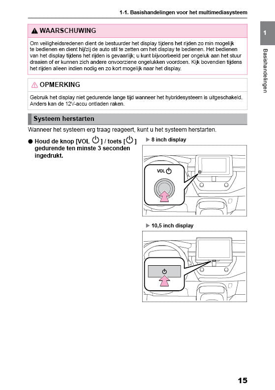 2024 Toyota Corolla Touring Sports Navigation Manual | Dutch