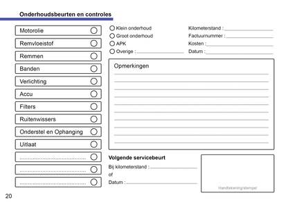 Onderhoudsboekje voor Skoda