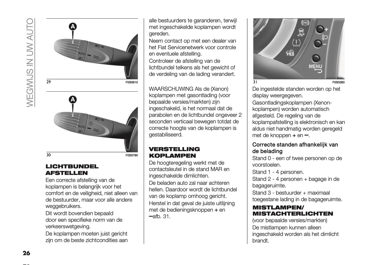 2022-2023 Fiat 500/500 Hybrid/500C/500C Hybrid Owner's Manual | Dutch