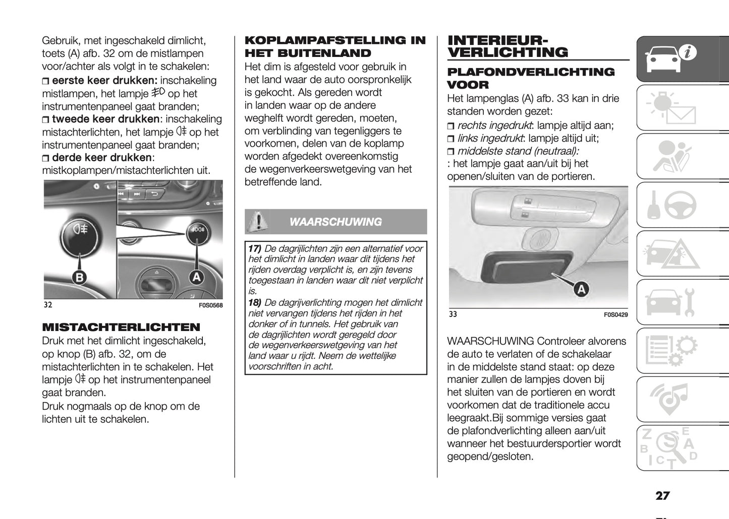 2022-2023 Fiat 500/500 Hybrid/500C/500C Hybrid Owner's Manual | Dutch