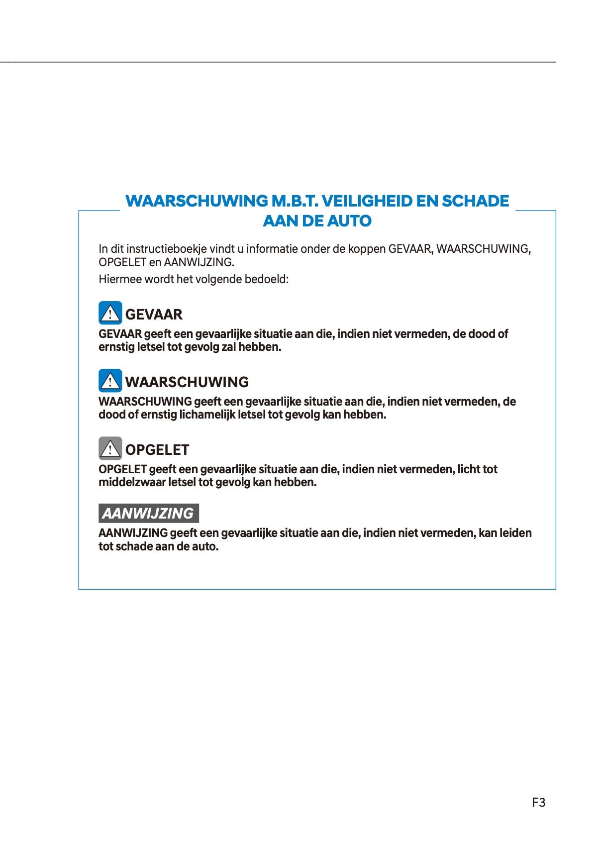 2022 Hyundai Kona Owner's Manual | Dutch